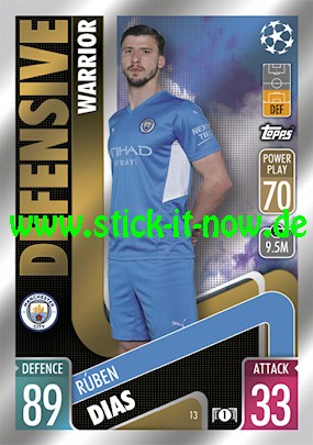 Match Attax Champions League 2021/22 - Nr. 13 (Defensive Warrior)