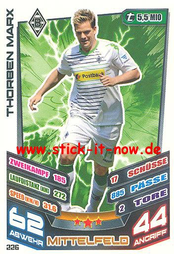 Match Attax 13/14 - Bor. Mgladbach - Thorben Marx - Nr. 226