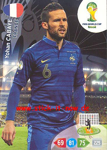 Panini Adrenalyn XL Brasil WM 2014 - Yohan CABAYE