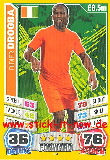 Match Attax "World Stars WM 2014" - DIDIER DROGBA - Nr. 161