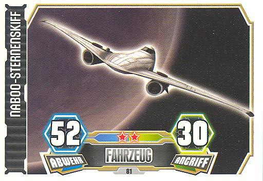 Force Attax - Serie 3 - Naboo-Sternenskiff - Nr. 81