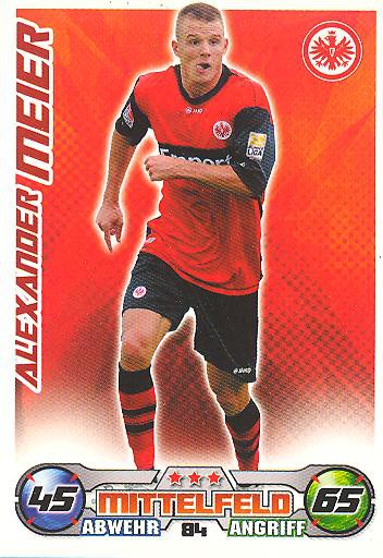 Match Attax 09/10 - ALEXANDER MEIER - Ein. Frankfurt - Nr. 84