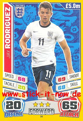 Match Attax "World Stars WM 2014" - JAY RODRIGUEZ - Nr. 98