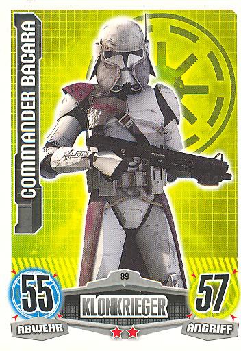 Force Attax - COMMANDER BACARA - Klonkrieger - Die Republik - Movie Collection