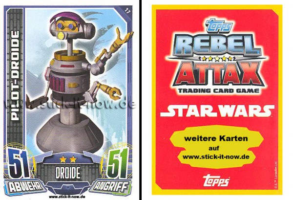 Rebel Attax - Serie 1 (2015) - PILOT-DROIDE - Nr. 17