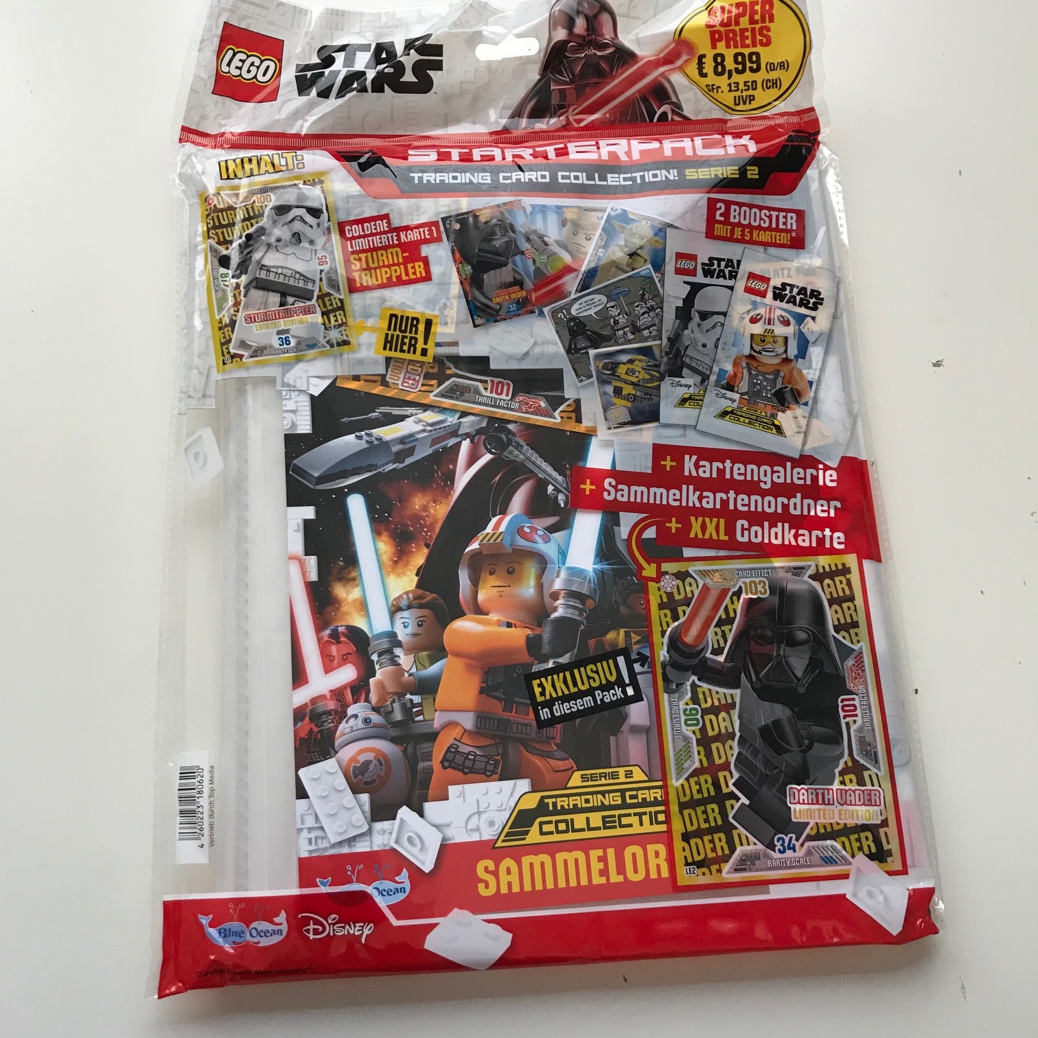 OVP! 10 Booster = 50 Karten Trading Card Collection LEGO Star Wars Serie 1