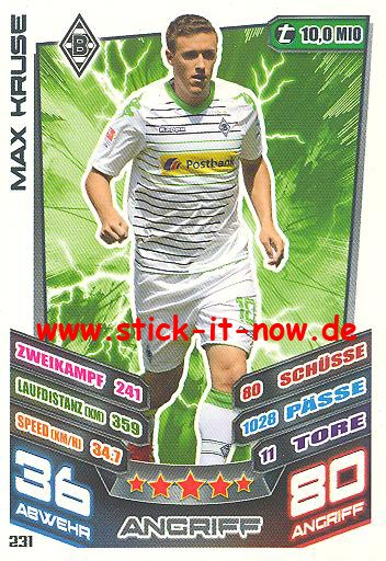 Match Attax 13/14 - Bor. Mgladbach - Max Kruse - Nr. 231