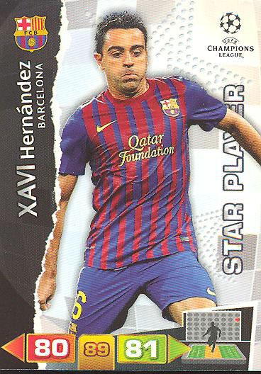 Xavi Hernandez - Panini Adrenalyn XL CL 11/12 - FC Barcelona - Star Players
