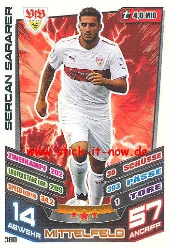 Match Attax 13/14 - VfB Stuttgart - Sercan Sararer - Nr. 300