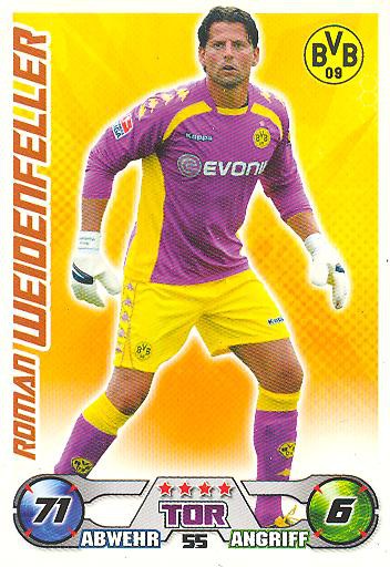 Match Attax 09/10 - ROMAN WEIDENFELLER - Bor. Dortmund - Nr. 55