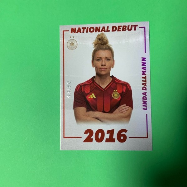 DFB Frauen Team-Set 2025 - Nr. DEB-06 ( Linda Dallmann ) - Rot 43/50