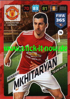 Panini FIFA 365 Adrenalyn XL 2018 - Nr. 76