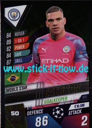 Topps Match Attax 101 (2020) - Nr. W50 (Glitzer)