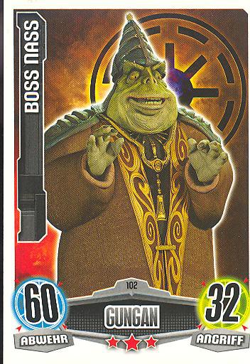 Force Attax - BOSS NASS - Gungan - Die Republik - Movie Collection