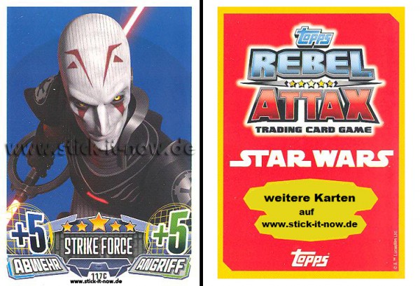 Rebel Attax - Serie 1 (2015) - STRIKE-FORCE - DAS IMPERIUM 1 - Nr. 117C