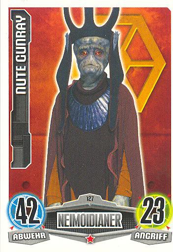 Force Attax - NUTE GUNRAY - Neimoidianer - Separatist - Movie Collection