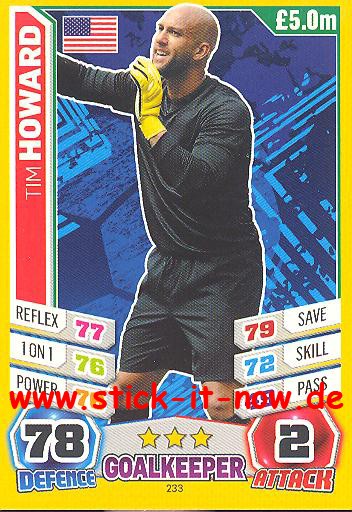 Match Attax "World Stars WM 2014" - TIM HOWARD - Nr. 233