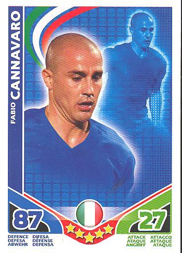Match Attax WM 2010 - GER/Edition - FABIAN CANNAVARO - Italien