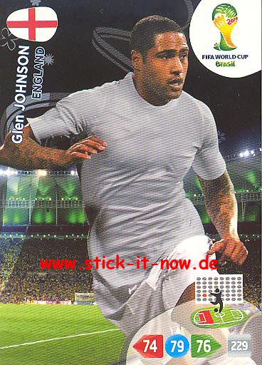 Panini Adrenalyn XL Brasil WM 2014 - Glen JOHNSON