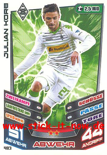 Match Attax 13/14 EXTRA - JULIAN KORB - Nr. 483