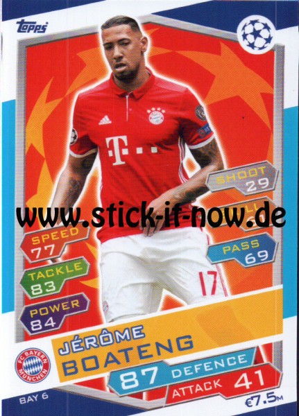 Match Attax Champions League 16/17 - Nr. BAY 6