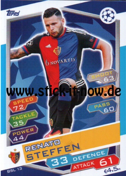 Match Attax Champions League 16/17 - Nr. BSL 13