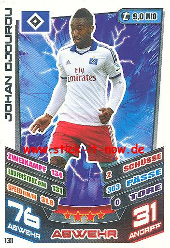 Match Attax 13/14 - Hamburger SV - Johan Djourou - Nr. 131