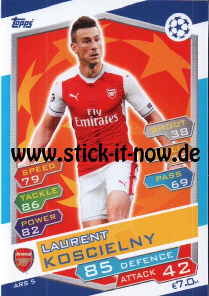 Match Attax Champions League 16/17 - Nr. ARS 5