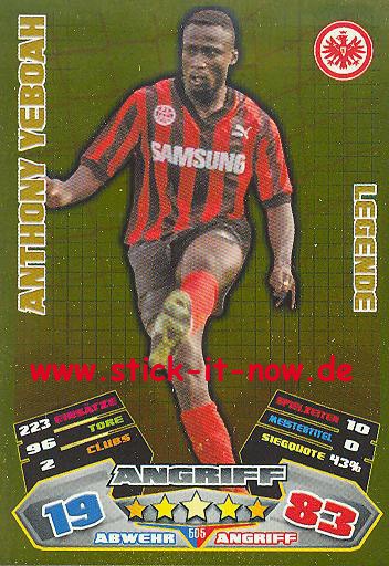 Match Attax 12/13 EXTRA - Anthony Yeboah - Ein. Franfurt - LEGENDE - Nr. 505