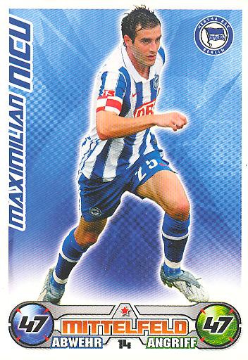 Match Attax 09/10 - MAXIMILIAN NICU - Hertha BSC Berlin - Nr. 14