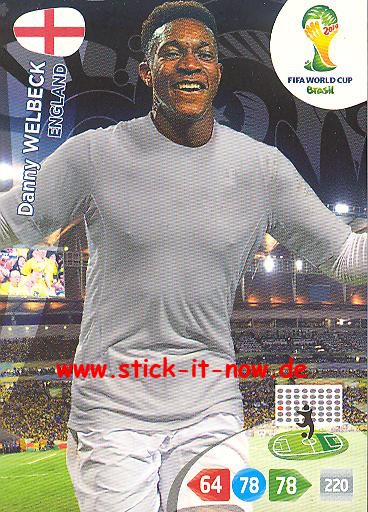 Panini Adrenalyn XL Brasil WM 2014 - Danny WELBECK