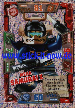 Lego Ninjago Trading Cards - SERIE 2 (2017) - Nr. 167 (GLITZER)