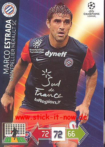 Panini Adrenalyn XL CL 12/13 - Montpellier HSC - Marco Estrada