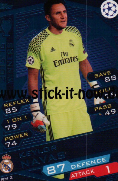 Match Attax Champions League 16/17 - Nr. RM 2