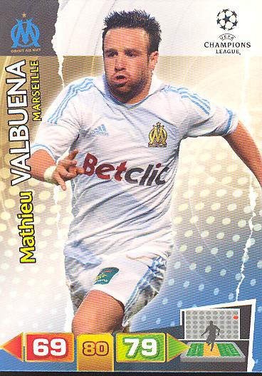 Mathieu Valbuena - Panini Adrenalyn XL CL 11/12 - Olympique Marseille