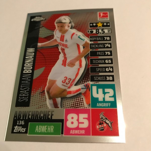 Match Attax BL Chrome 20/21 - Nr. 136 - BORNAUW