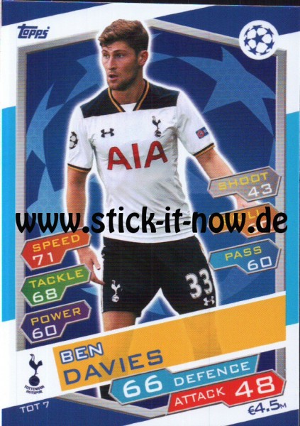 Match Attax Champions League 16/17 - Nr. TOT 7