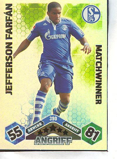 Match Attax 10/11 - Matchwinner - JEFFERSON FARFAN - 390