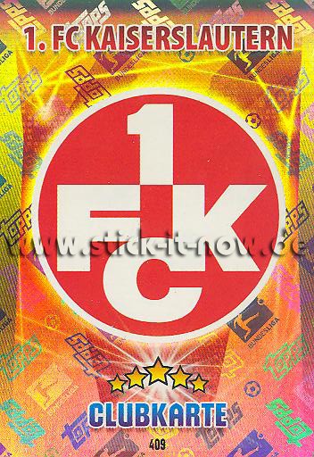 Match Attax 15/16 - Clubkarte - 1. FC K'lautern - Nr. 409