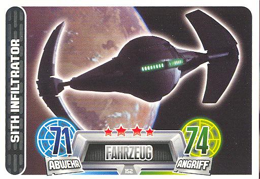 Force Attax Movie Collection - Serie 2 - SITH INFILTRATOR - Fahrzeug - Nr. 152