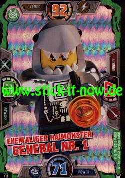 Lego Ninjago Trading Cards - SERIE 3 (2018) - Nr. 73 (GLITZER)