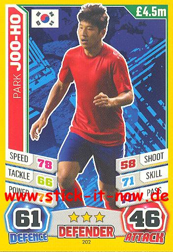 Match Attax "World Stars WM 2014" - PARK JOO-HO - Nr. 202