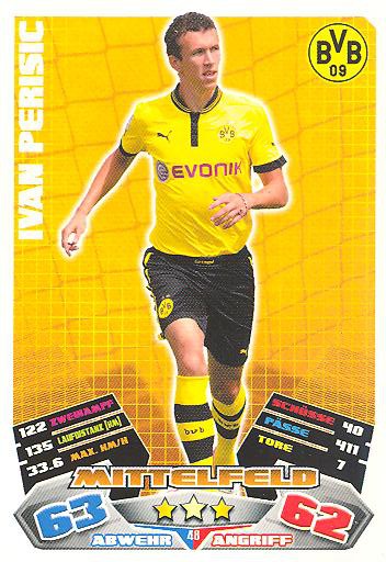 Match Attax 12/13 - Ivan Perisic - Bor. Dortmund - Nr. 48