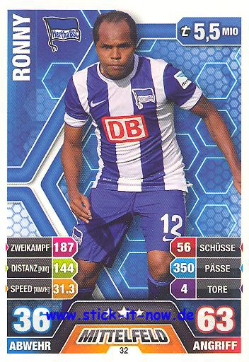 Match Attax 14/15 - RONNY - Hertha BSC - Nr. 32