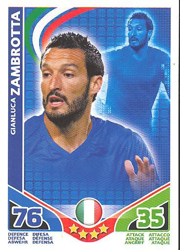 Match Attax WM 2010 - GER/Edition - GIANLUCA ZAMBROTTA - Italien