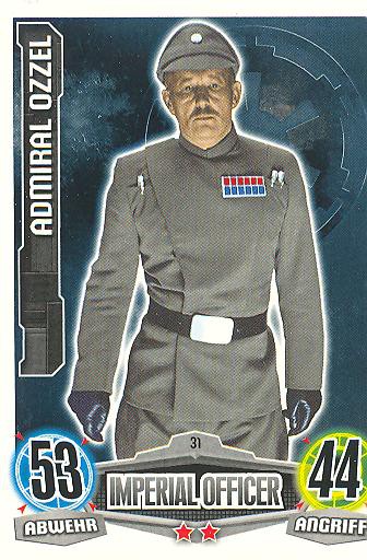 Force Attax - ADMIRAL OZZEL - Imperal Officer - Imperium - Movie Collection