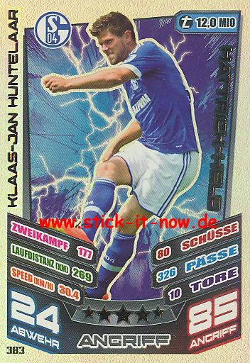 Match Attax 13/14 - FC Schalke 04 - Klaas-Jan Huntelaar - Hattrick-Held - Nr. 383