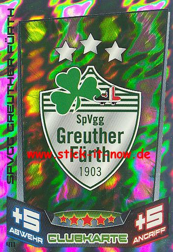 Match Attax 13/14 - Greuther Fürth - Clubkarte - Nr. 411