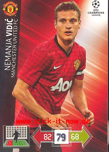 Panini Adrenalyn XL CL 12/13 - Manchester United - Nemanja Vidic