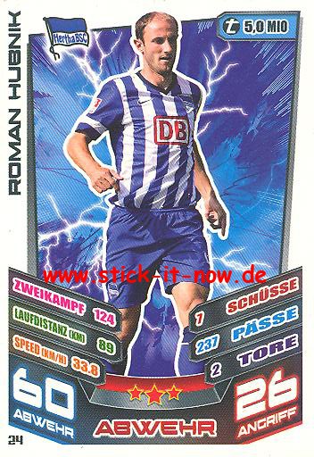 Match Attax 13/14 - Hertha BSC - Roman Hubnik - Nr. 24